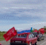 На улицах Геническа в честь Дня Победы прошел автопробег - Херсонское агентство новостей