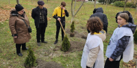 В Геническе высадили аллею памяти в честь погибших участников спецоперации - Херсонское агентство новостей