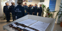 В Главном управлении МЧС России по Херсонской области состоялось вручение очередных званий - МЧС России