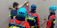 Корпус спасателей провел тренировку по скалолазанию в ХТУ - Херсонское агентство новостей