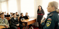 В Новороссии пожарные провели более 100 профилактических занятий за год - Херсонское агентство новостей