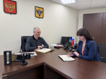 Владимир Сальдо и исполняющая обязанности министра спорта Херсонской области провели рабочую встречу
