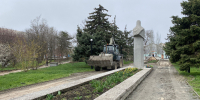 В центре Геническа началась реконструкция сквера Воинской славы - Херсонское агентство новостей
