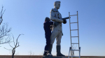 Специалисты из Рязани отреставрировали памятник советскому воину в Чаплинском округе