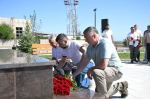 Марат Хуснуллин открыл памятник дорожникам, погибшим при восстановлении Донбасса и Новороссии