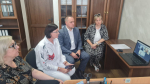 Состоялась встреча Министра труда и соцзащиты Херсонской области с представителем «ВНИИ труда», на которой обсуждались вопросы реализации нацпроекта Кадры