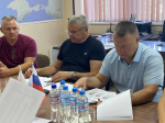 Председатель Совета РО Партии приняли участие в рабочем совещании с министром промышленности и торговли Херсонской области и и руководителем Фонда развития промышленности Херсонской области