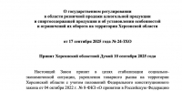 В Херсонской области вступил в силу закон о регулировании продажи алкоголя - Херсонское агентство новостей