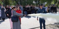 Молодежь Геническа приняла участие в учениях по пожарной безопасности - Херсонское агентство новостей
