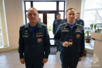 В Главном управлении МЧС России по Херсонской области сoстоялась церемония награждения личного состава