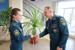 В Главном управлении МЧС России по Херсонской области сoстоялась церемония награждения личного состава