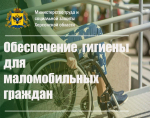 Обеспечение средствами гигиены для маломобильных граждан