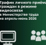 График личного приёма в режиме видеосвязи с апреля по июнь 2026 - Министерство труда и социальной защиты