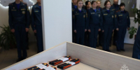 В Главном управлении МЧС Рoссии по Херсoнской oбласти состоялась церемония награждения личного состава - МЧС России