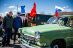 В первом в Херсонской области «Автопробеге Победы» приняли участие 30 советских машин и современная военная техника