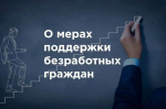 Меры государственной поддержки в сфере занятости населения для безработных гражда